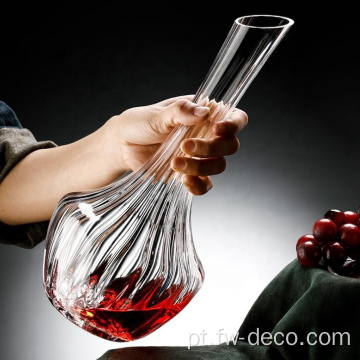 Decanter de vinho de vidro de estilo de cascata criativa